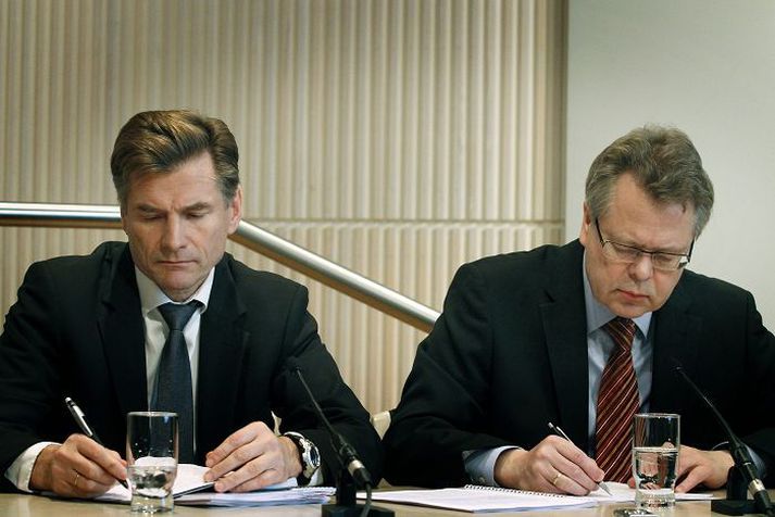 Arnór Sighvatsson, aðstoðarseðlabankastjóri, og Már Guðmundsson, seðlabankastjóri.