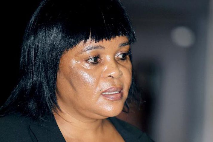 Sheryl Cwele, ráðherrafrú í Suður Afríku,  er í vondum málum. Mynd/ afp.