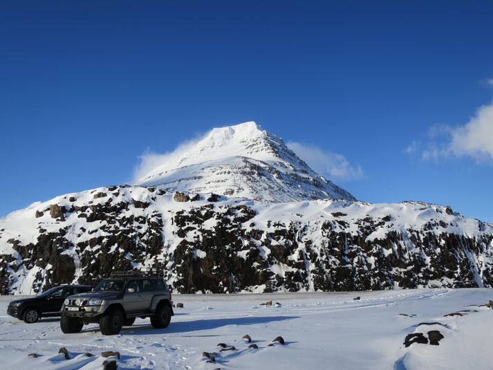 Mynd tekin í heimsókn namibískra áhrifamanna til Íslands í febrúar árið 2014.