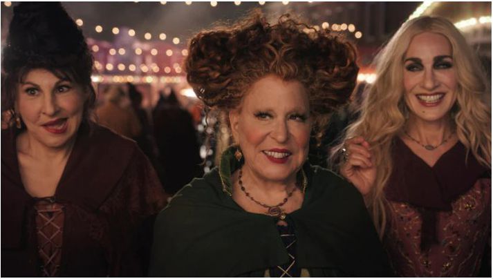 Leikkonurnar Kathy Najimy, Bette Midler og Sarah Jessica Parker fara aftur í hlutverk Sanderson-systranna.