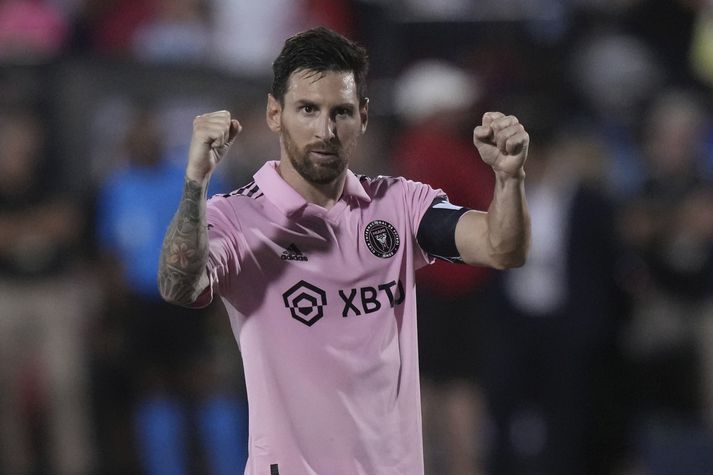 Lionel Messi í leik með Inter Miami