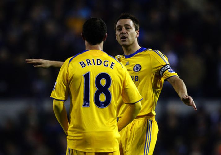 Wayne Bridge og John Terry í leik með Chelsea á sínum tíma.