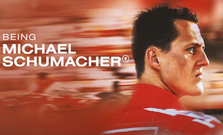 Auglýsing fyrir þættina Being Michael Schumacher sem koma út í desember.