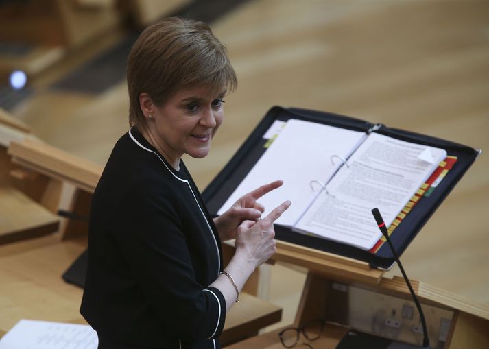 Nicola Sturgeon forsætisráðherra Skota.