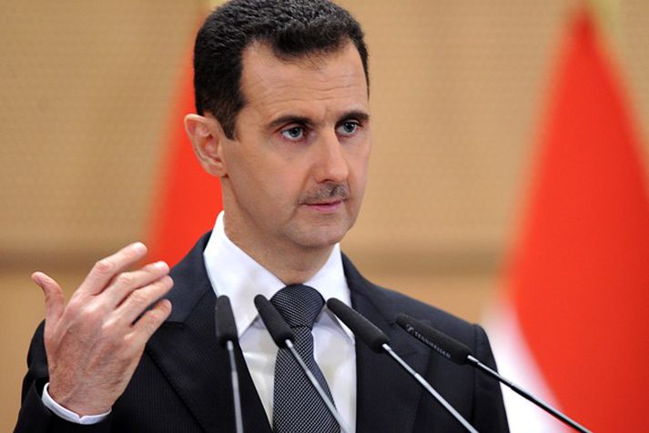 Bashar Assad, forseti Sýrlands. Markmið  árásanna  er að knésetja þá sem krefjast lýðræðisumbóta í landinu. Bandarísk stjórnvöld segja Assad hafi ekki lengur umboð til að veita Sýrlandi forystu.