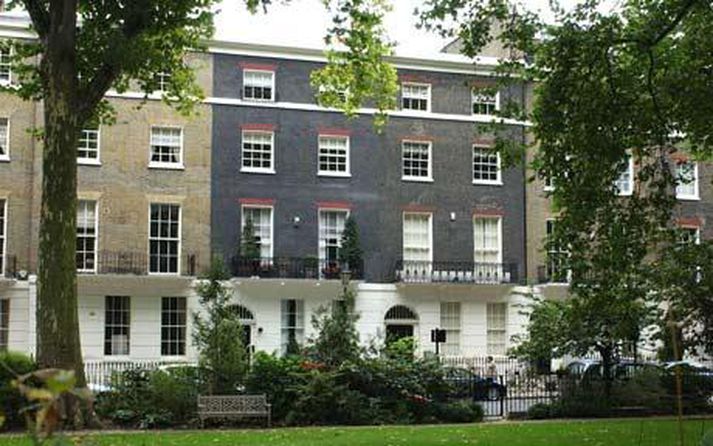 Heimili Tony Blair við Connaught Square í Mið-London.