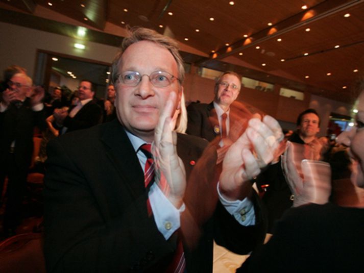 Úr safni. Lúðvík Geirsson, bæjarstjóri.