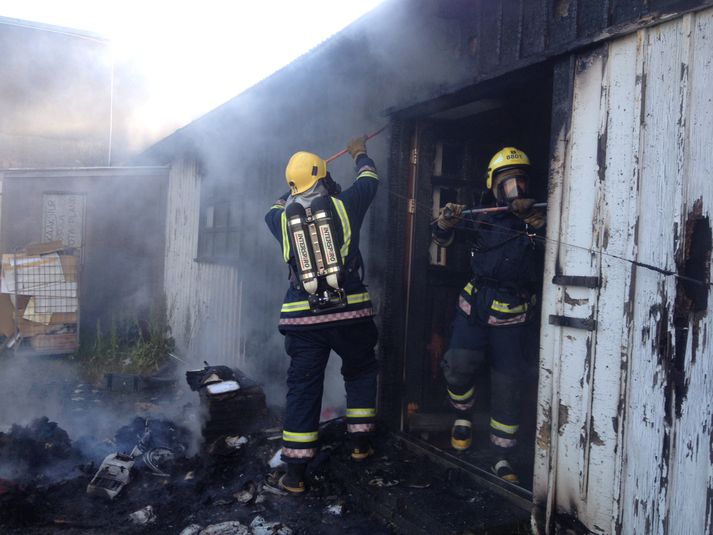 Mikill reykur var í íbúðinni. Mynd úr safni.