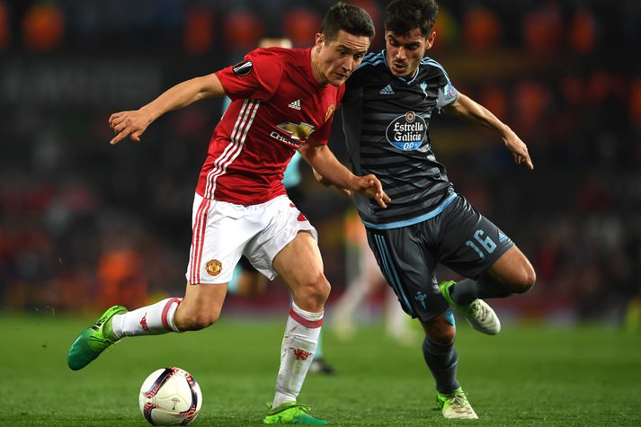 Ander Herrera í leik með Manchester United fyrr í vetur.