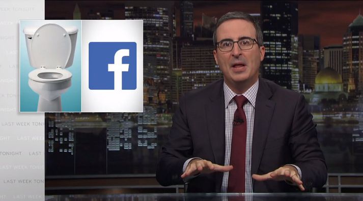 John Oliver sparaði ekki stóru orðin í innslaginu.