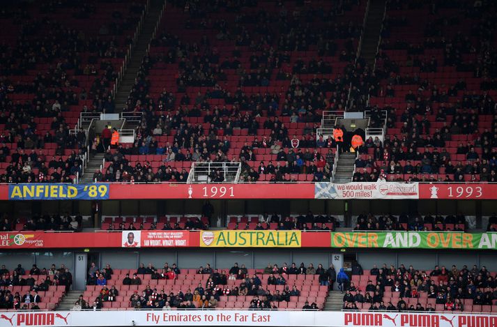 Það hefur oft verið meira um manninn á Emirates vellinum
