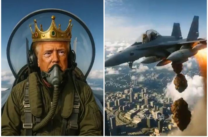 Donald Trump birti þetta myndband á sínum eigin samfélagsmiðli.
