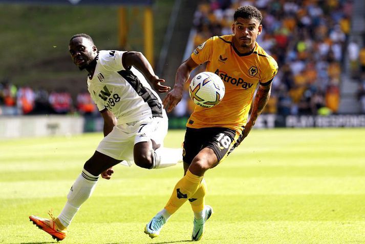 Morgan Gibbs-White í leik með Wolves á móti Fulham í ensku úrvalsdeildinni um síðustu helgi.