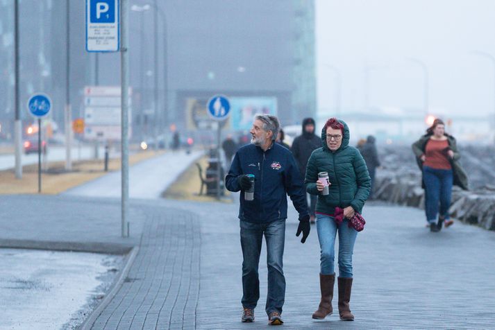 Í gær var varað við því að mikil hálka myndist á vegum og gangstéttum sunnan- og suðvestanlands í nótt og nú í morgun.