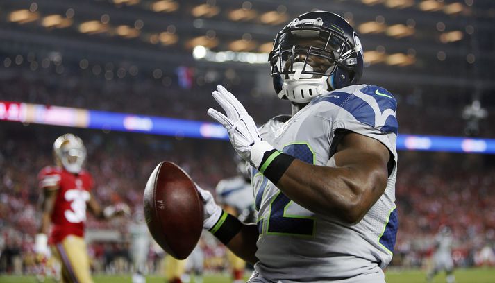 Robert Turbin gladdi stuðningsmann Seattle Seahawks á dögunum.