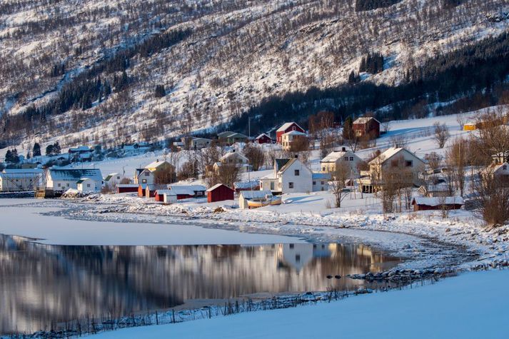 Atvikið átti sér stað í sveitarfélaginu Lavangen í Troms. 