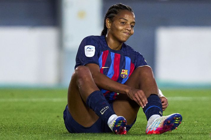 Geyse Ferreira, framherji Barcelona, hafði ekki tekið út leikbann sitt frá því á síðustu leitkíð.