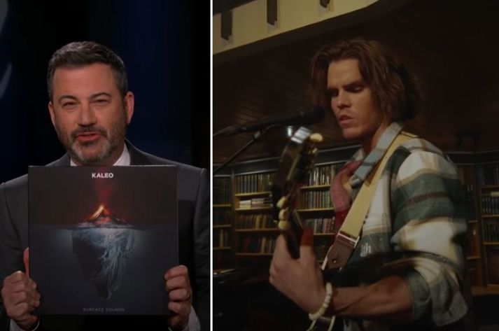 Kaleo hjá Jimmy Kimmel í gærkvöldi.