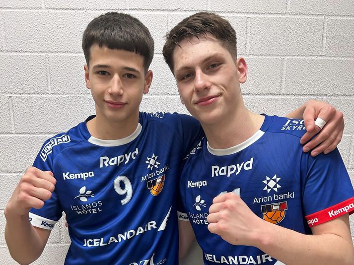  Antoine Óskar Pantano (Grótta) og Daníel Montoro (Valur) voru markahæstir hjá íslenska liðinu gegn Belgum.
