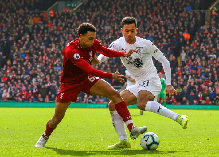 Bakið hefur angrað Alexander-Arnold síðan í leiknum við Burnley