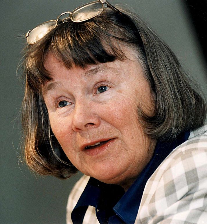 Lisbet Palme á ráðstefnu árið 1997.