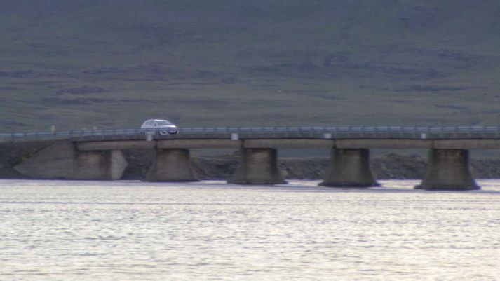 Gamla brúin yfir Hornafjarðarfljót.