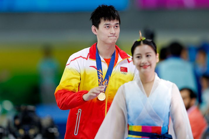 Sun Yang með gullverðlaun á Asíuleikunum,