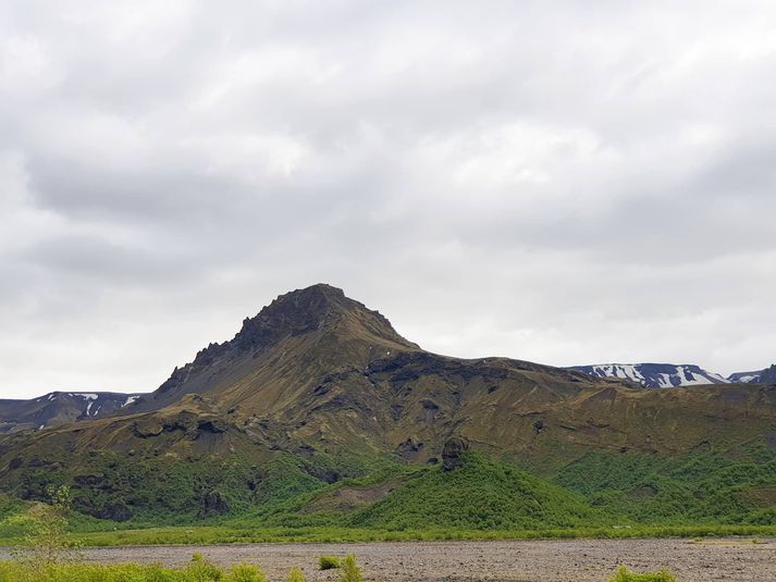 Frá Básum í Þórsmörk þangað sem göngufólkinu var komið. Myndin er úr safni.