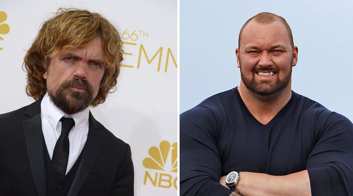 Peter Dinklage og Hafþór Júlíus Björnsson.