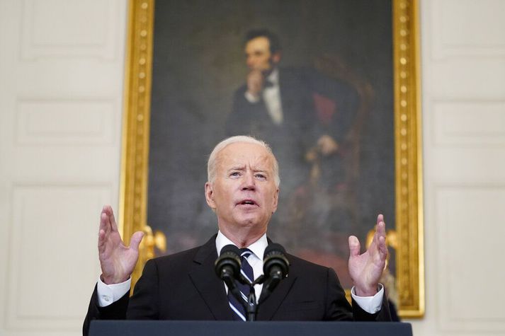 Joe Biden tilkynnti hina nýja stefnu í kvöld.