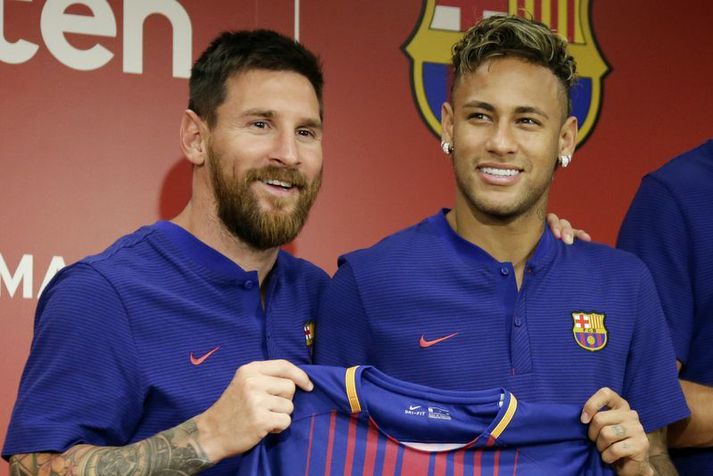 Lionel Messi og  Neymar er góðir vinir frá dögum sínum saman hjá Barcelona.