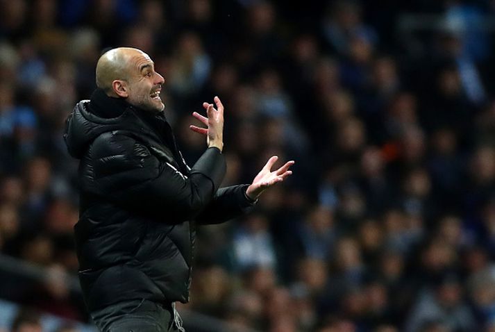 Pep Guardiola, stjóri Manchester City.