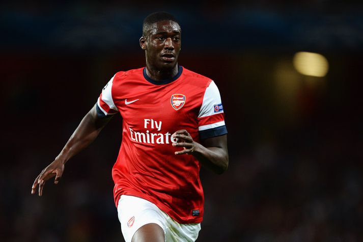 Sanogo í leik með Arsenal.