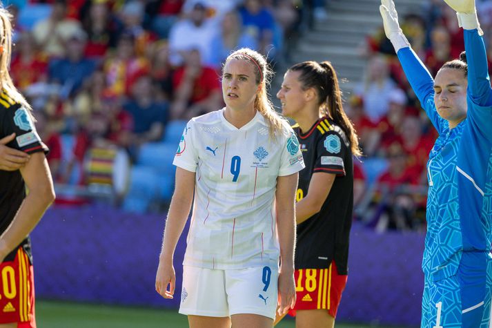 Berglind Björg Þorvaldsdóttir lék rúman hálftíma í leiknum líkt og Svava Rós Guðmundsdóttir. 