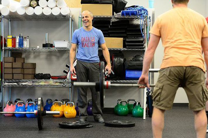 Eric Roza í ræktinni. Að sjálfsögðu CrossFit.