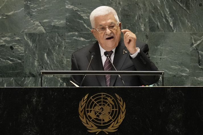 Mahmoud Abbas, forseti palestínsku heimastjórnarinnar, ávarpaði allsherjarþingið á síðasta ári.