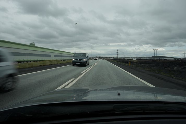 Frá Reykjanesbraut.