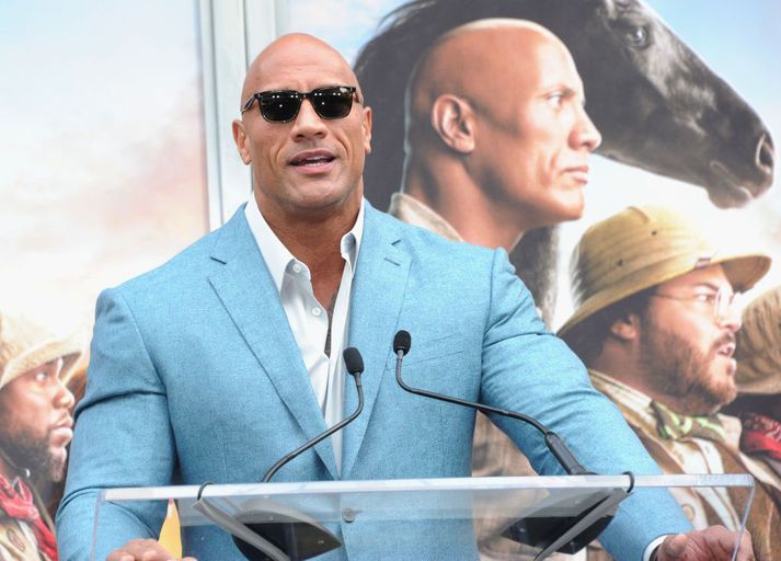 Leikarinn Dwayne Johnson er betur þekktur sem The Rock.