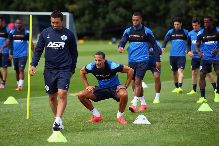 Rio Ferdinand á æfingu með QPR.