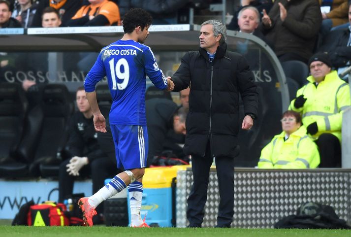 Diego Costa gengur af velli um helgina.
