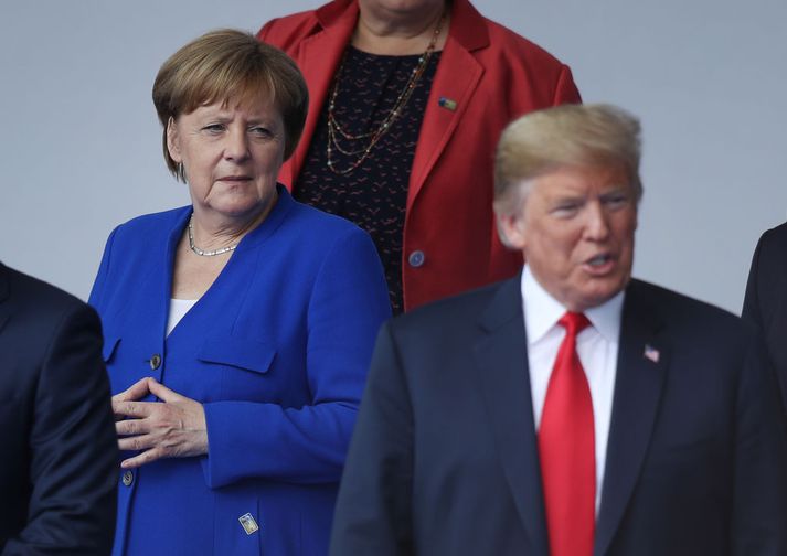Angela Merkel lætur orð Bandaríkjaforseta ekki hafa of mikil áhrif á sig.