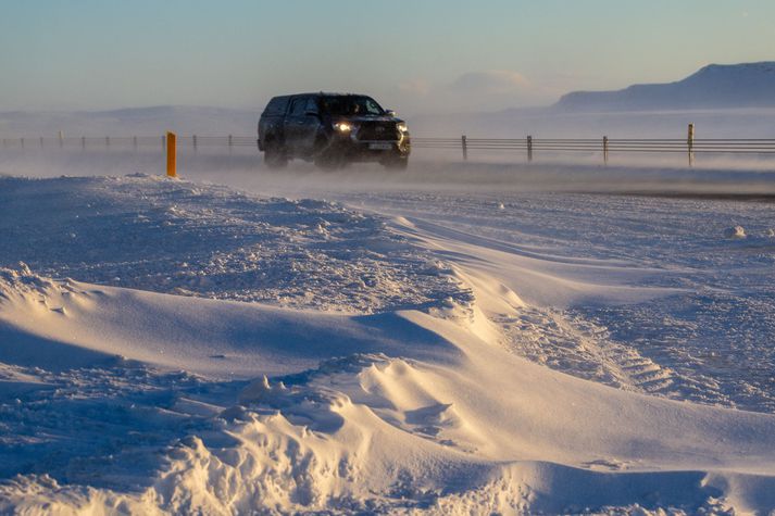 Afar hált er á vegum. Mynd úr safni.