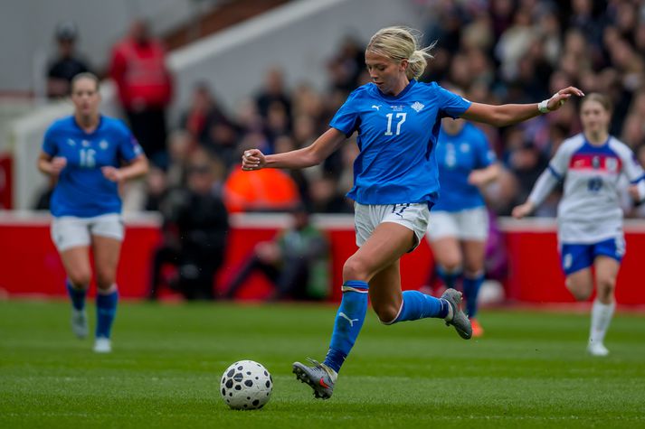 Ída Marín Hermannsdóttir kemur inn í byrjunarliðið í kvöld.