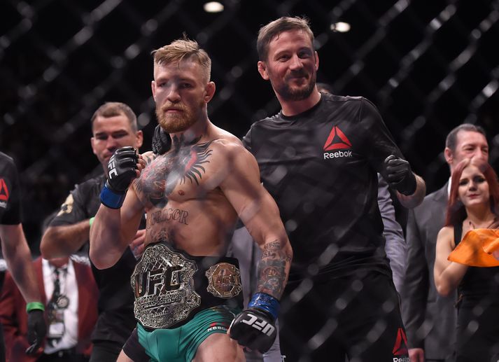 Conor McGregor og John Kavanagh hafa unnið lengi saman.