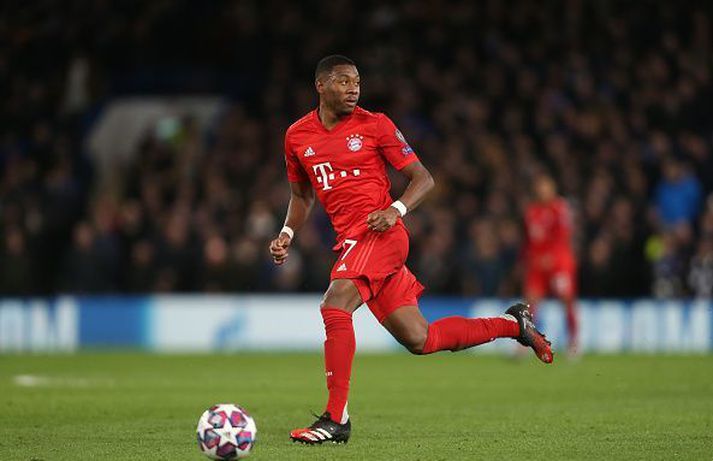 David Alaba mun spila í hvítu á næstu leiktíð.