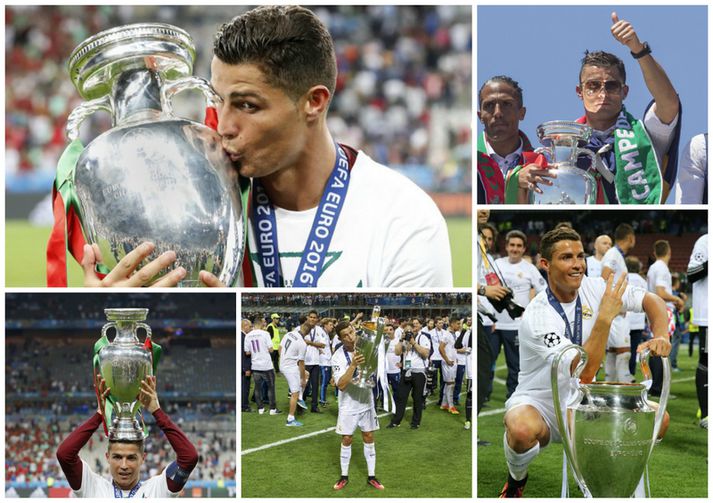 Cristiano Ronaldo vann mikið á árinu 2016.