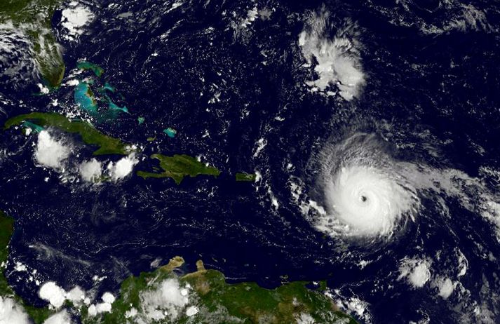 Irma er feiknarstór fellibylur.