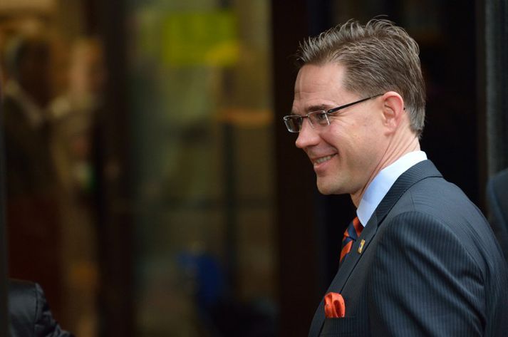 Jyrki Katainen varð fyrir árás í dag.