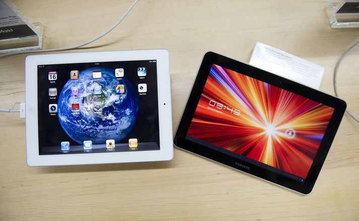 iPad 2 og Samsung Galaxy Tab 10.1