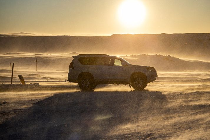 Gular viðvaranir eru enn í gildi á norðaustanhluta landsins. Myndin er úr safni.